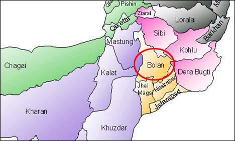 Bolochistan-map-by-district